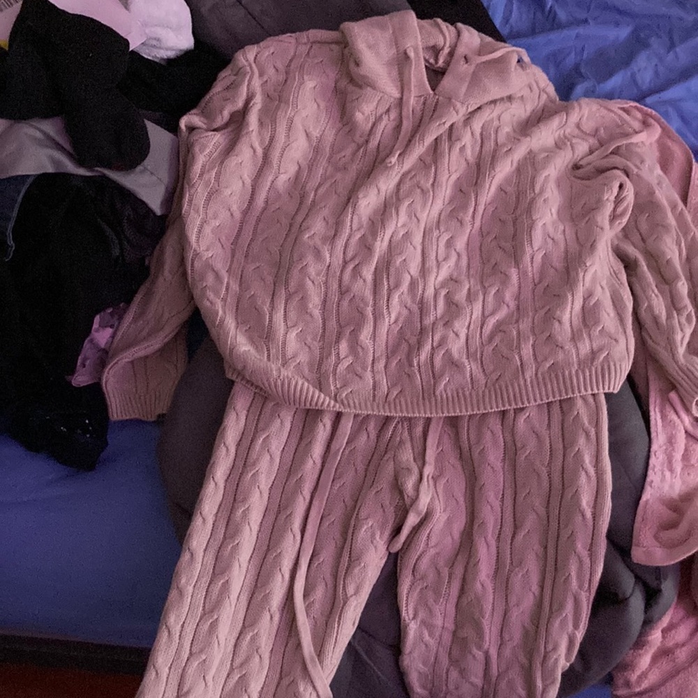 Matching tan sweater set